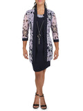 Knit Jacket Two Piece Dress I717551