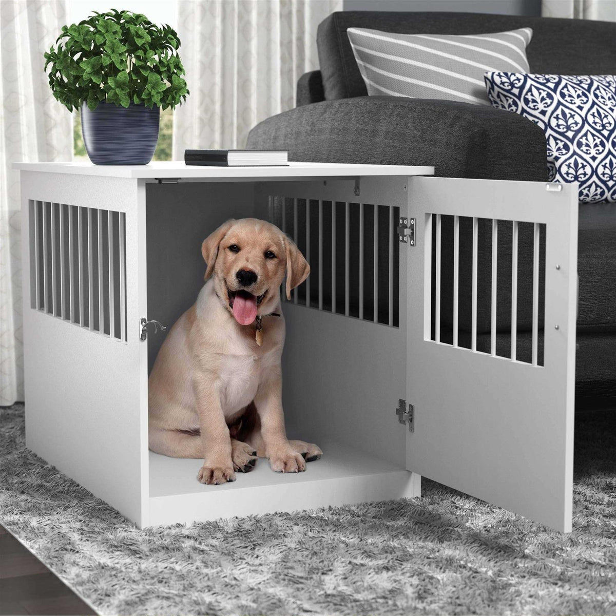End Table and Pet Crate I488
