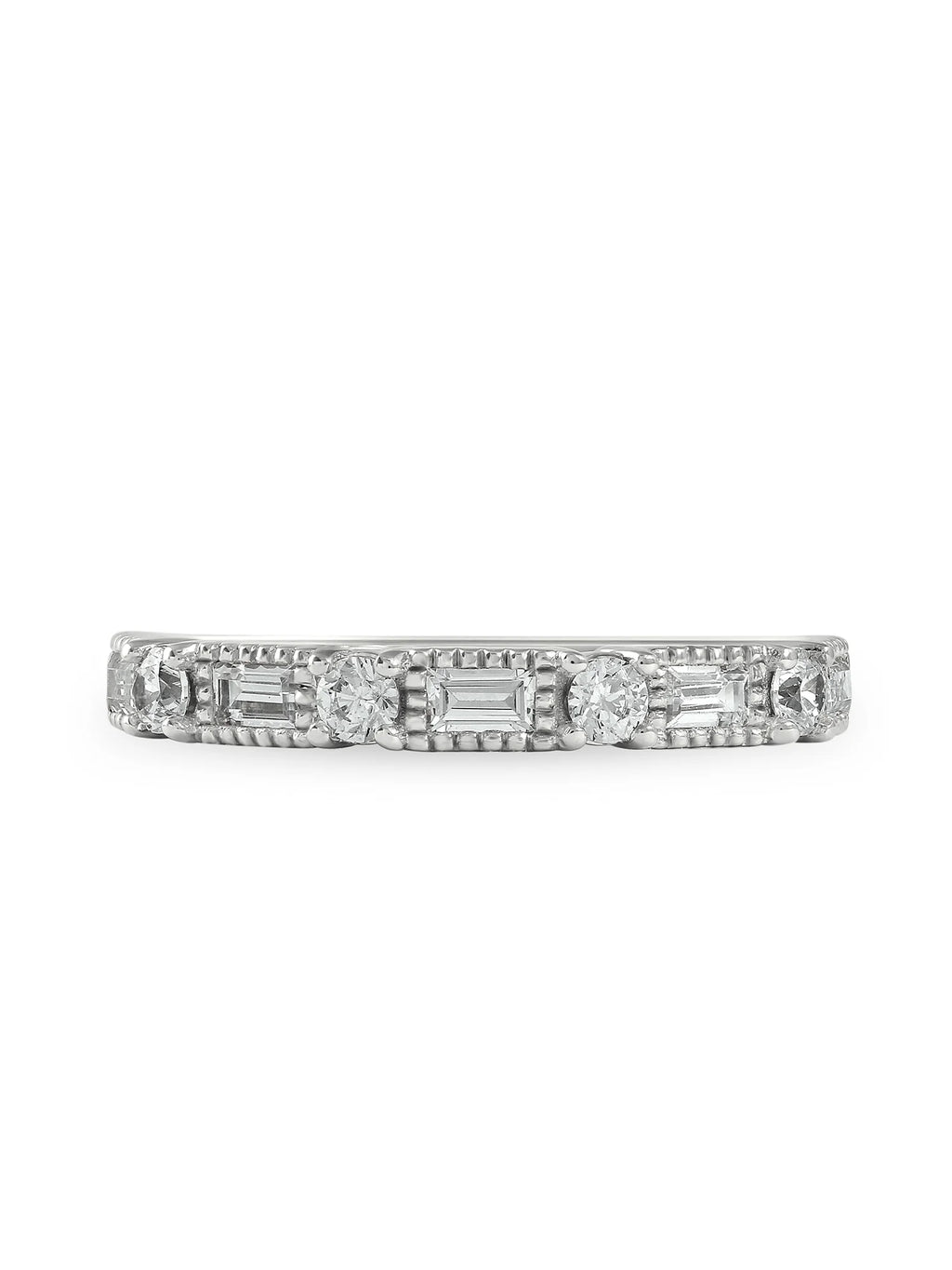 14K White Gold Diamond Women's Band P9259