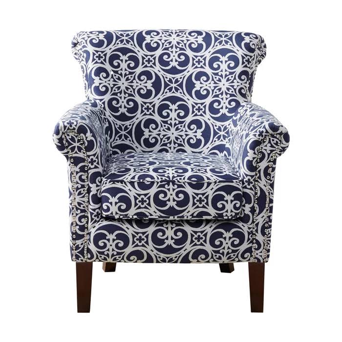 Navy/White Armchair S51883