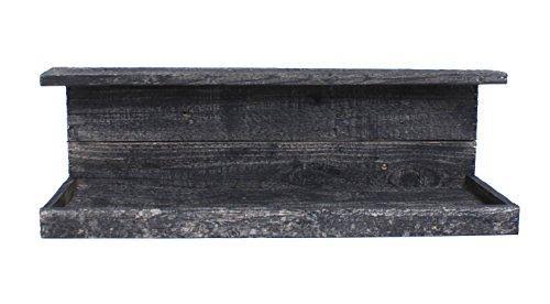 Rustic Wooden Floating Shelf Reclaimed Wood Black Y578