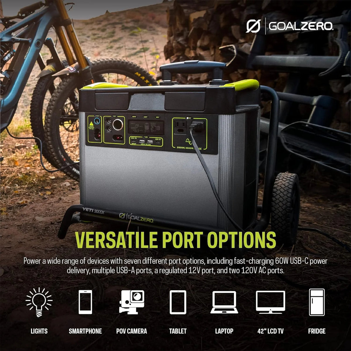 Portable Power Station 3032Wh Lithium Battery Generator 2000 Watt D5012