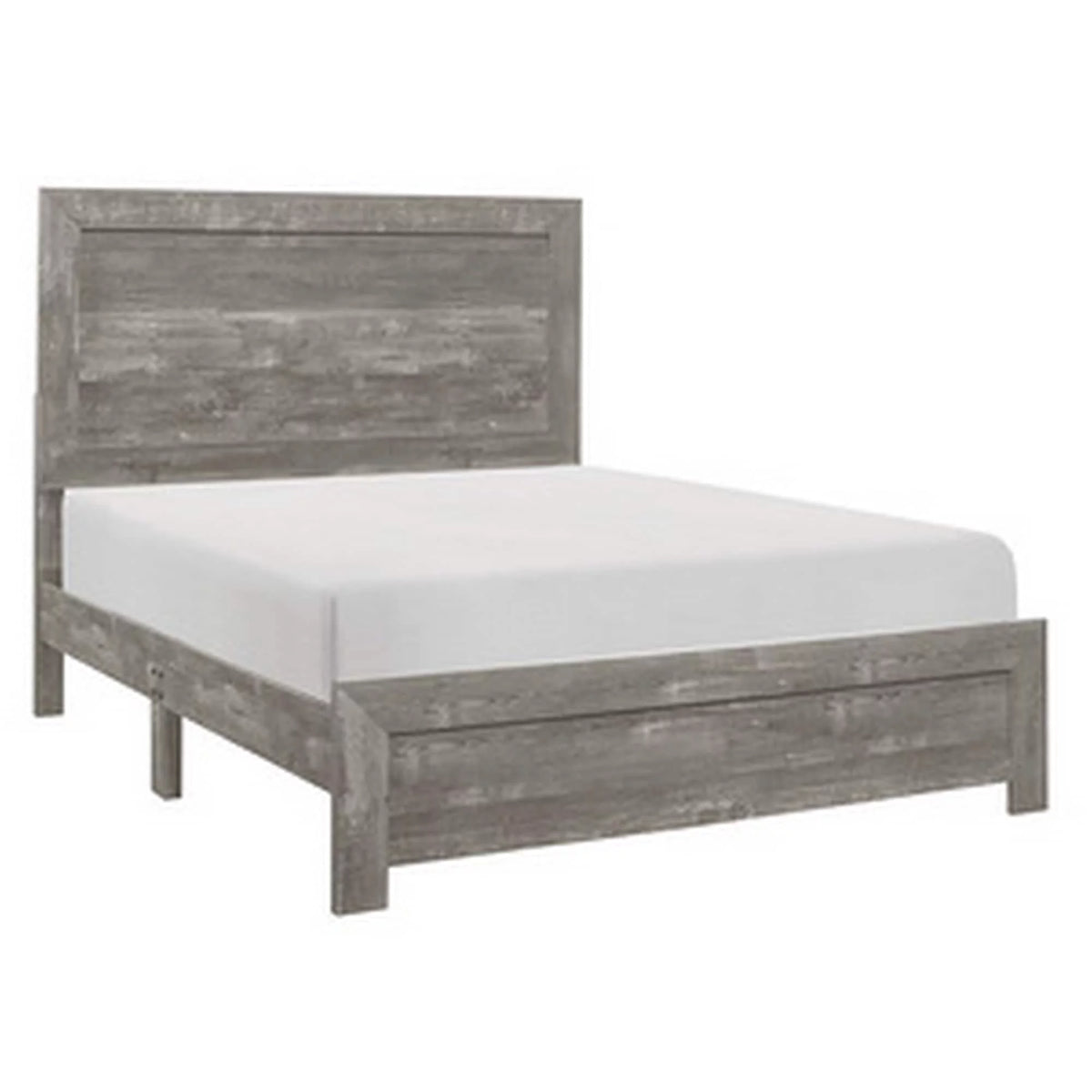 Queen Bed with Panel Headboard and Footboard P312