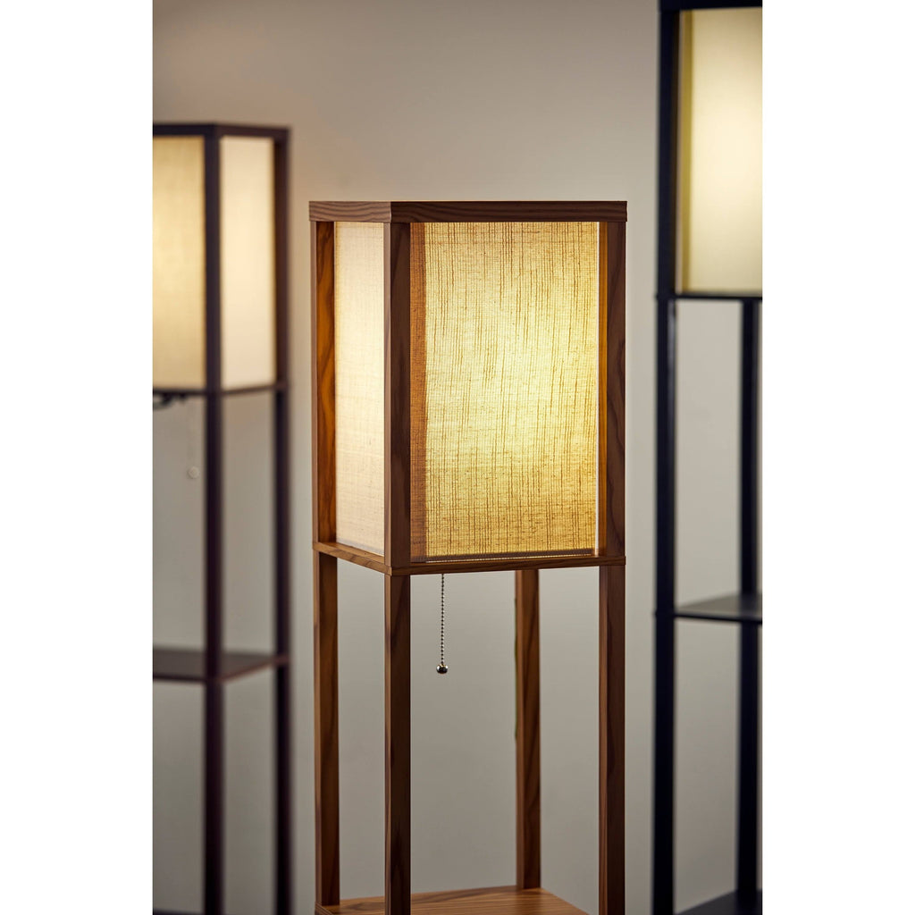 Black Wood Shelf Lamp G537