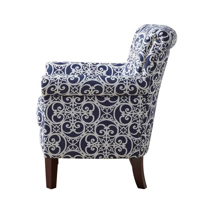 Navy/White Armchair S51883