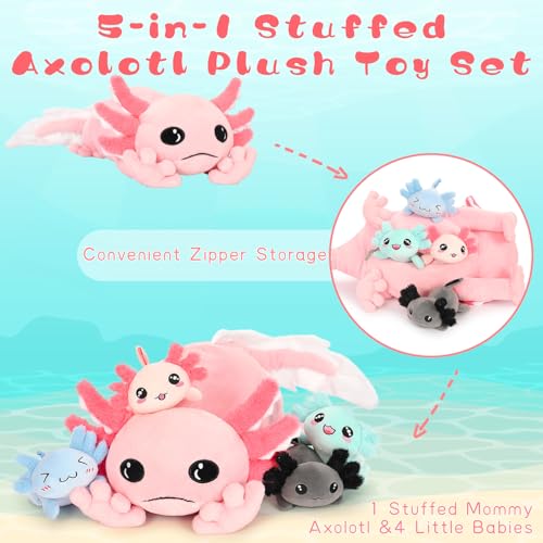21.5" Soft Plush Stuffed Animal with 3 Detachable Babies G35061