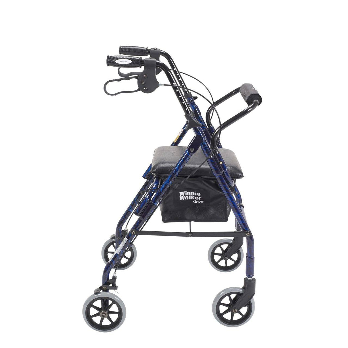 Flame Blue Rollator Walker K36024
