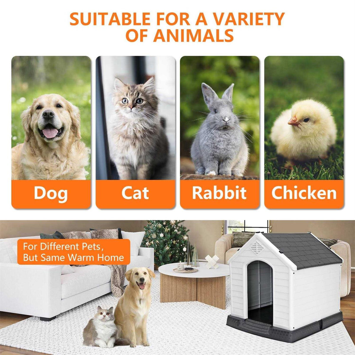 Large Insulated Waterproof Dog House A308