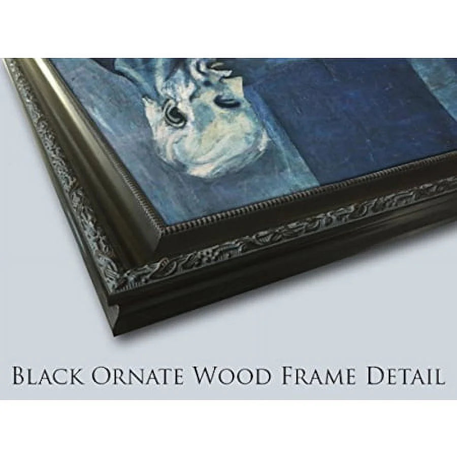 Black Ornate Wood Framed Museum Art Print Q2782
