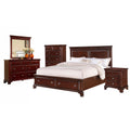 Cherry Storage 5-Piece Bedroom Set King W985153