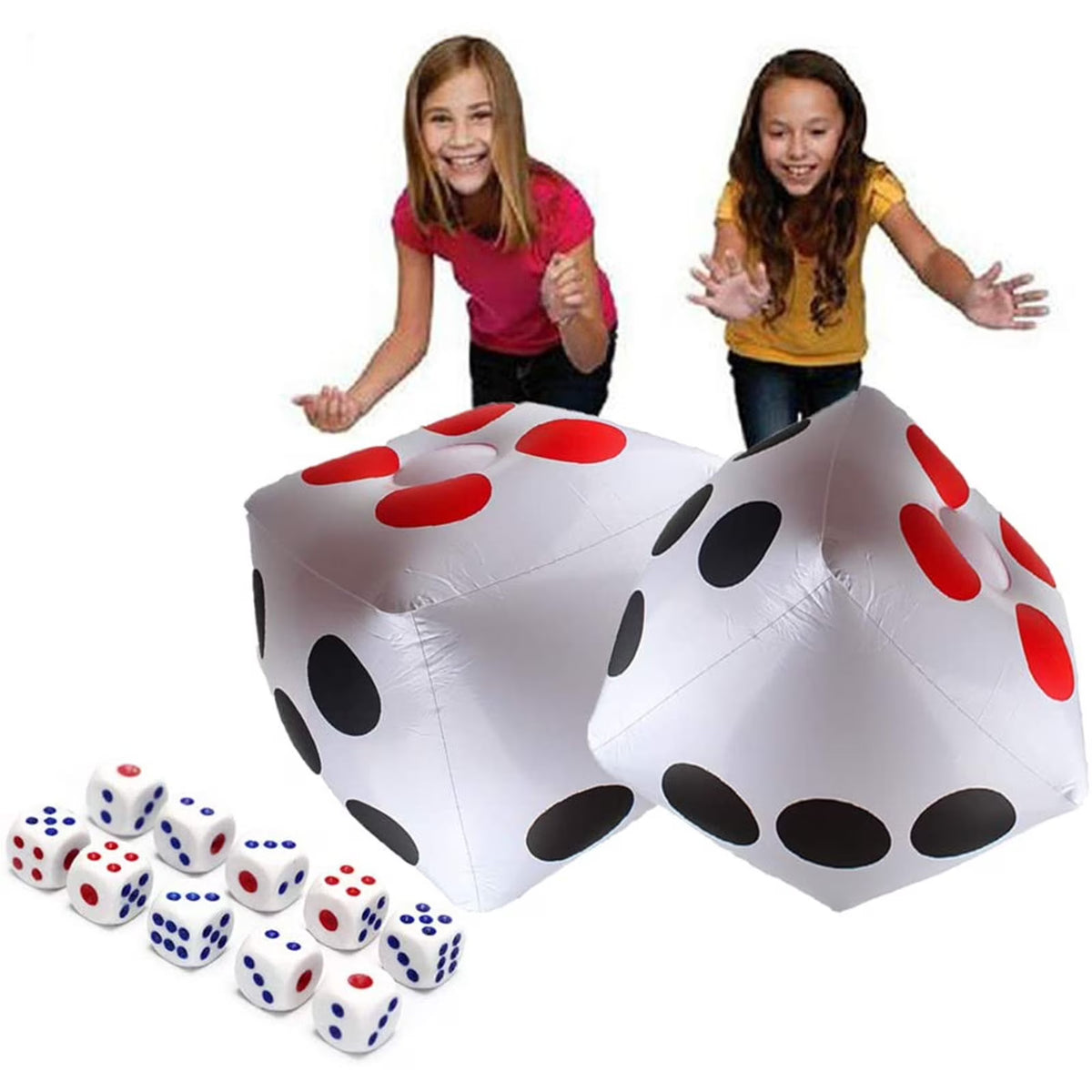 2pc Giant Inflatable Dice Set 13 Inch T65789