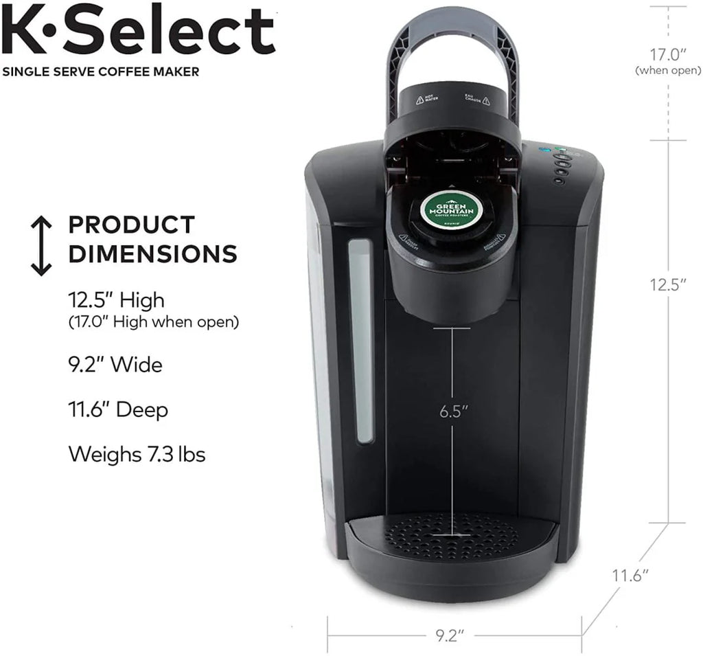 Single Serve K-Cup Pod Coffee Maker, Matte Black Z401