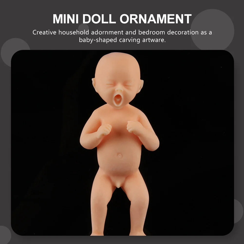 Set of 2 Resin Doll Statue Decor J298