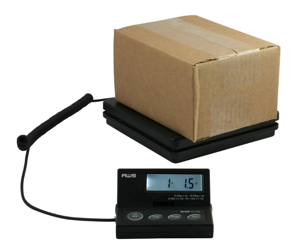 Black Low Profile Shipping Scale with Backlit LCD B861889