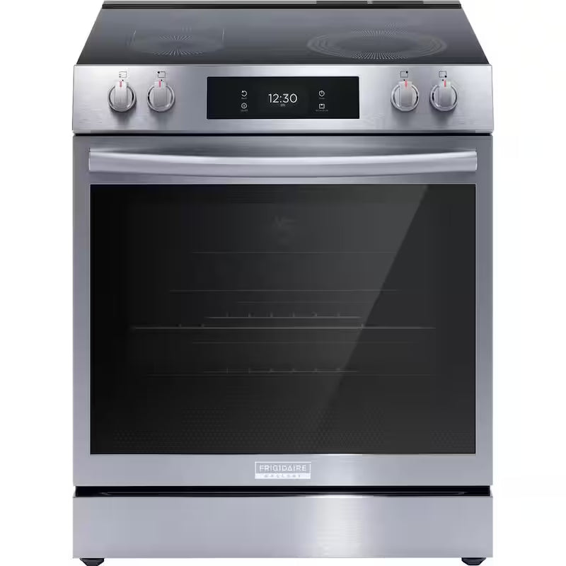 30 in. 6.2 cu.ft. 5 Element Slide-In Electric Range with Convection and Air Fry Stainless Steel U2739