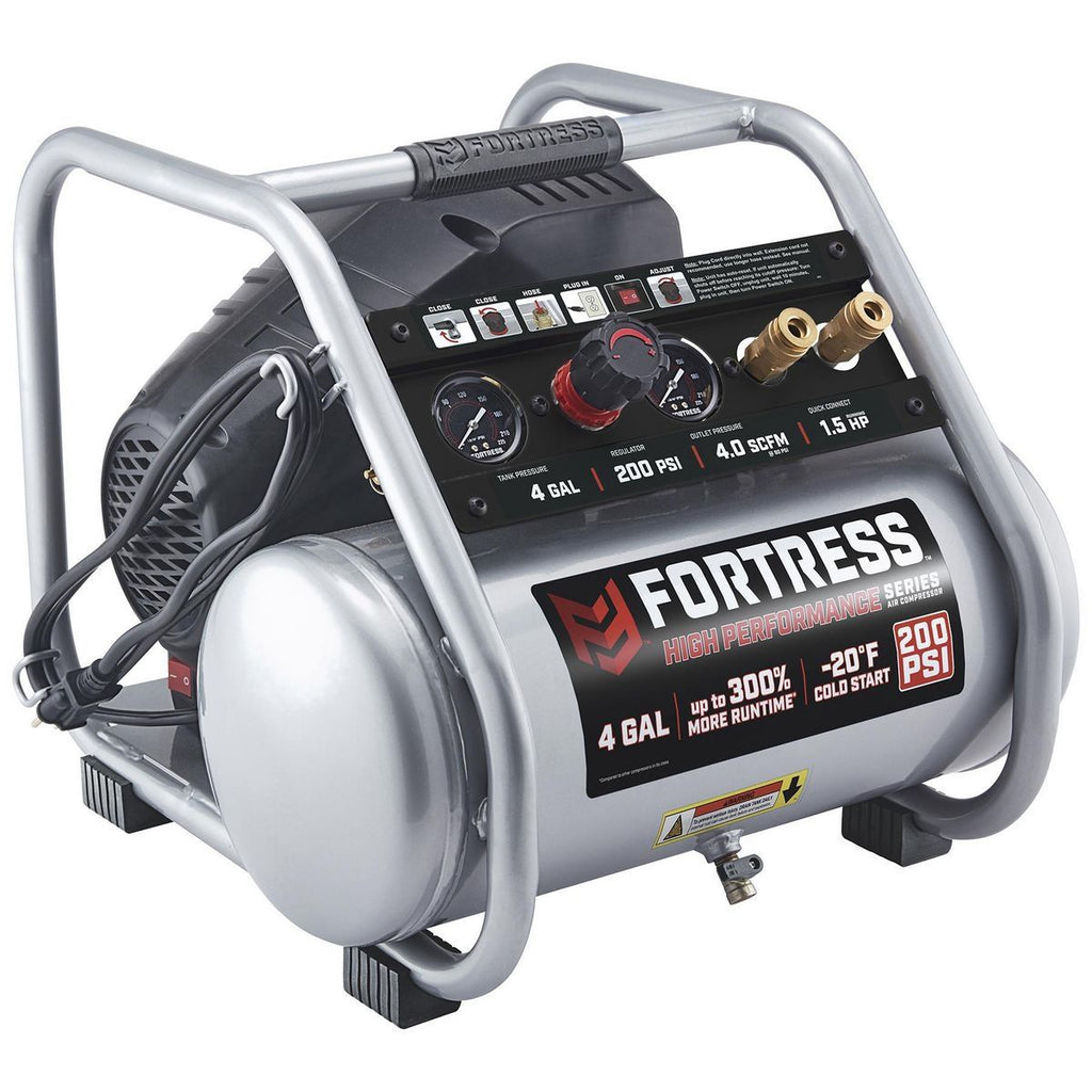 4 Gallon 200 PSI Oil-Free Air Compressor C52163