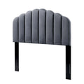 King Size Velvet Dark Grey Headboard V1188