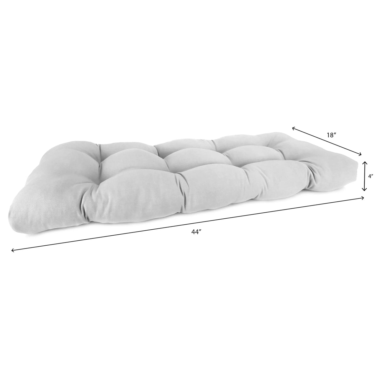 Tan Tufted Outdoor Settee Bench Cushion M3321
